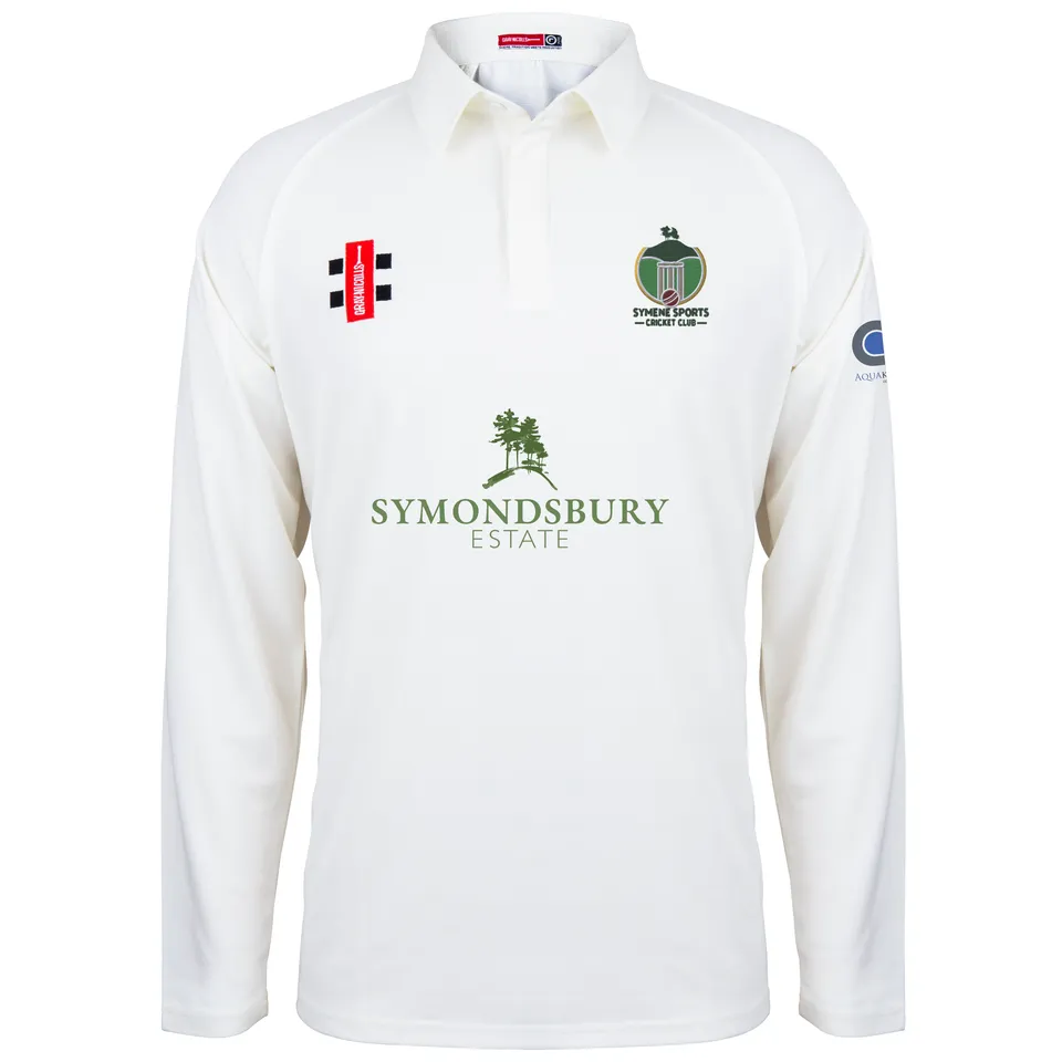 gray-nicolls-symene-cc-senior-matrix-v2-maglia-cricket-manica-lunga-avorio image 1