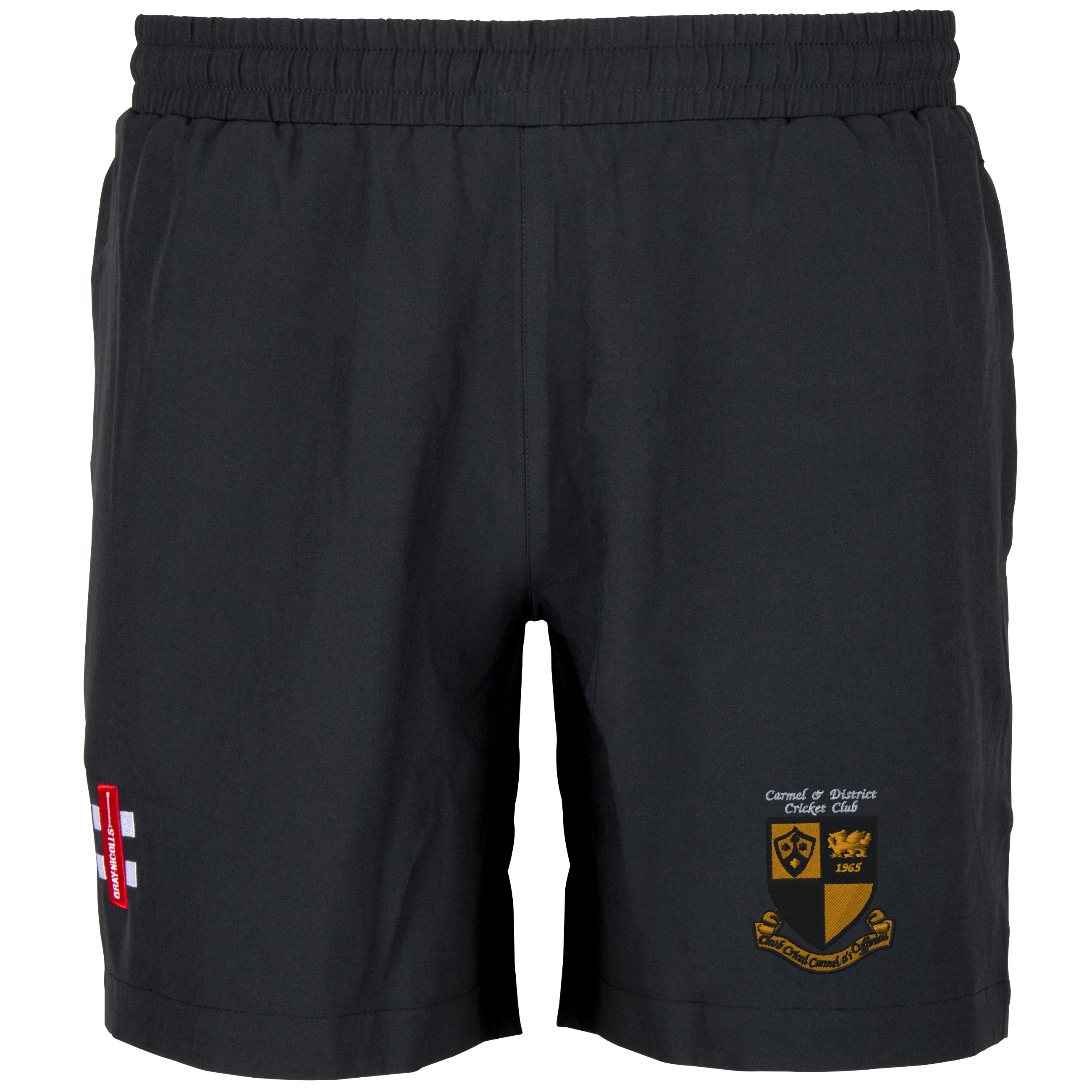gray-nicolls-carmel-and-district-cc-junior-pantaloncini-velocity-neri image 1