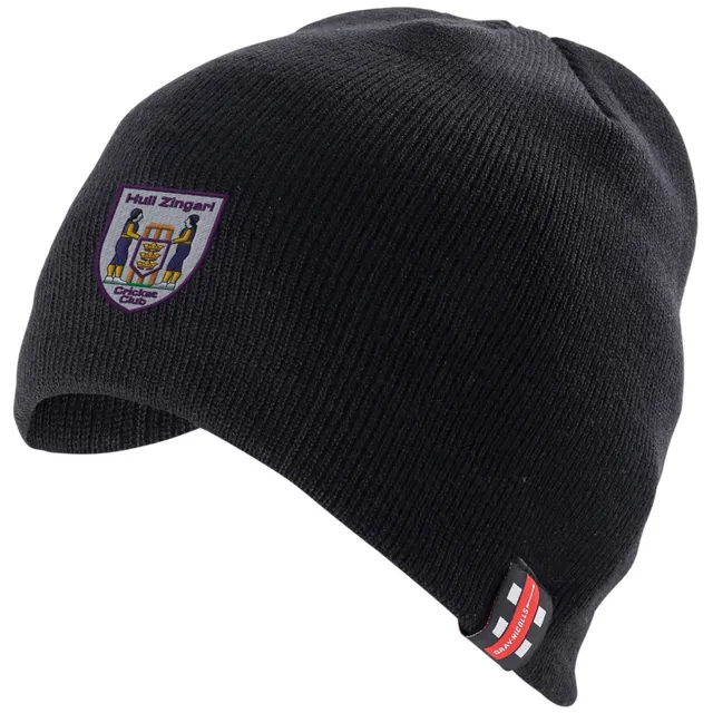 gray-nicolls-hull-zingari-cc-berretto-beanie-nero-adulto image 1