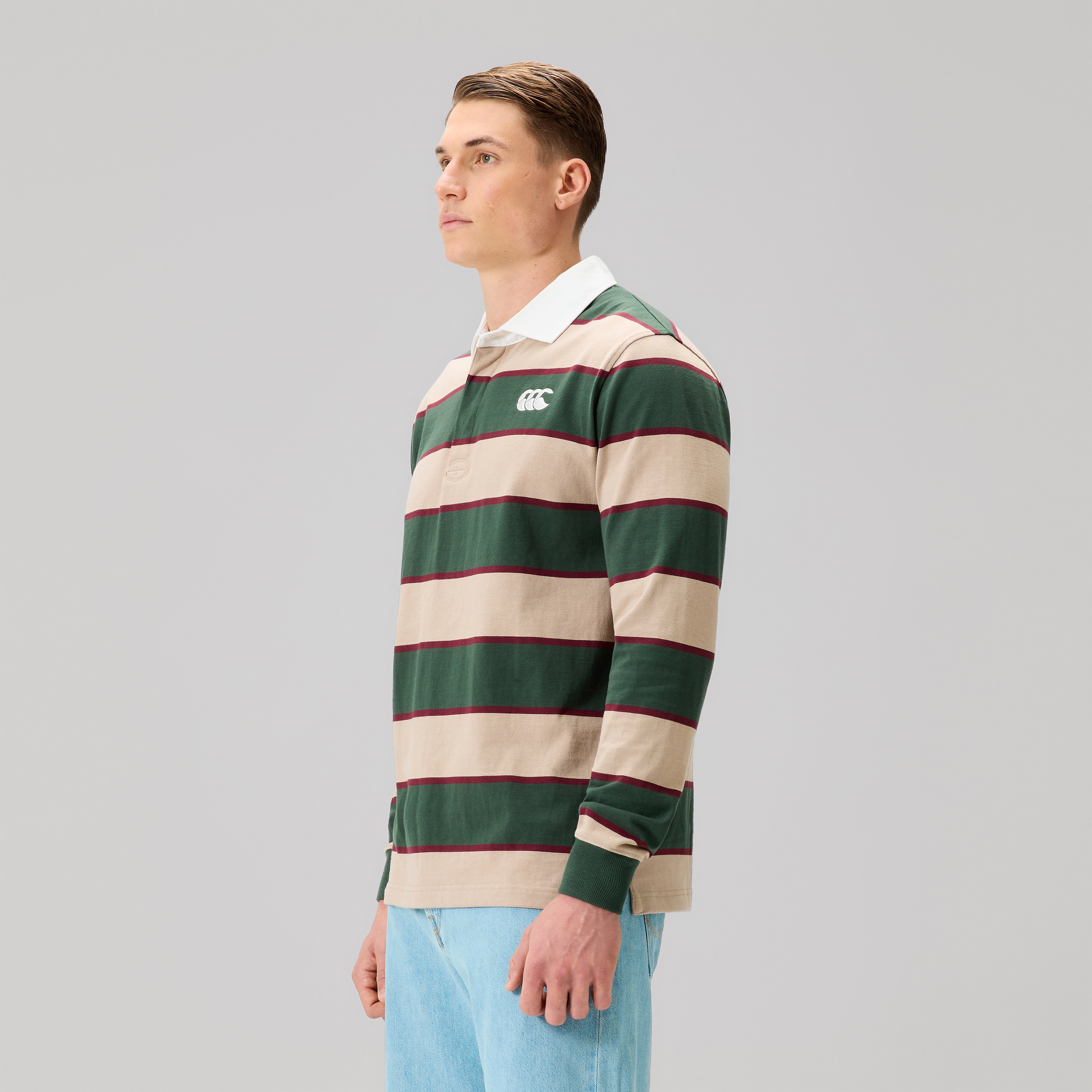 canterbury-fundamentals-stripe-maglia-rugby-uomo-verde image 3