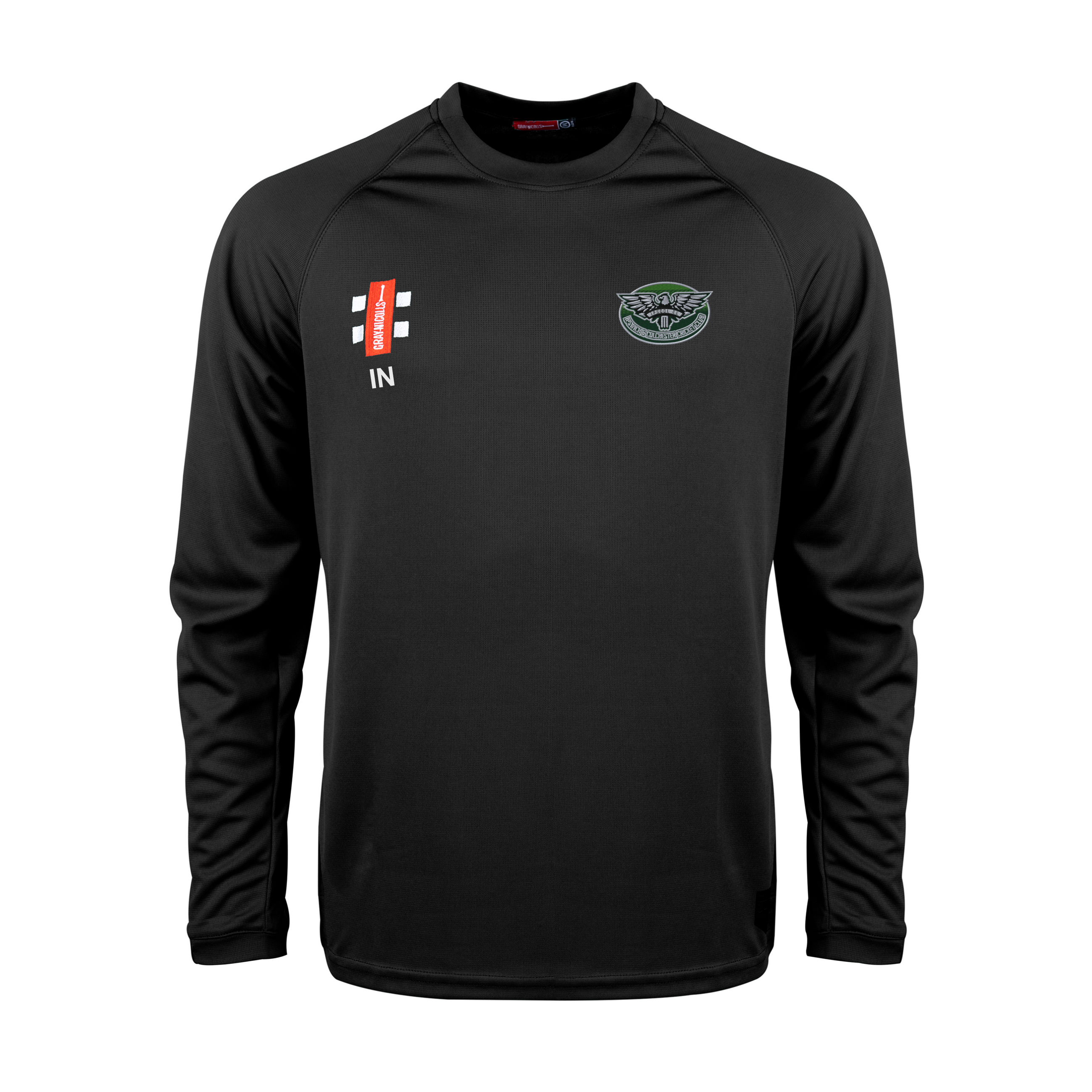 gray-nicolls-ipscol-cc-maglietta-matrix-v2-manica-lunga-nera-senior image 1