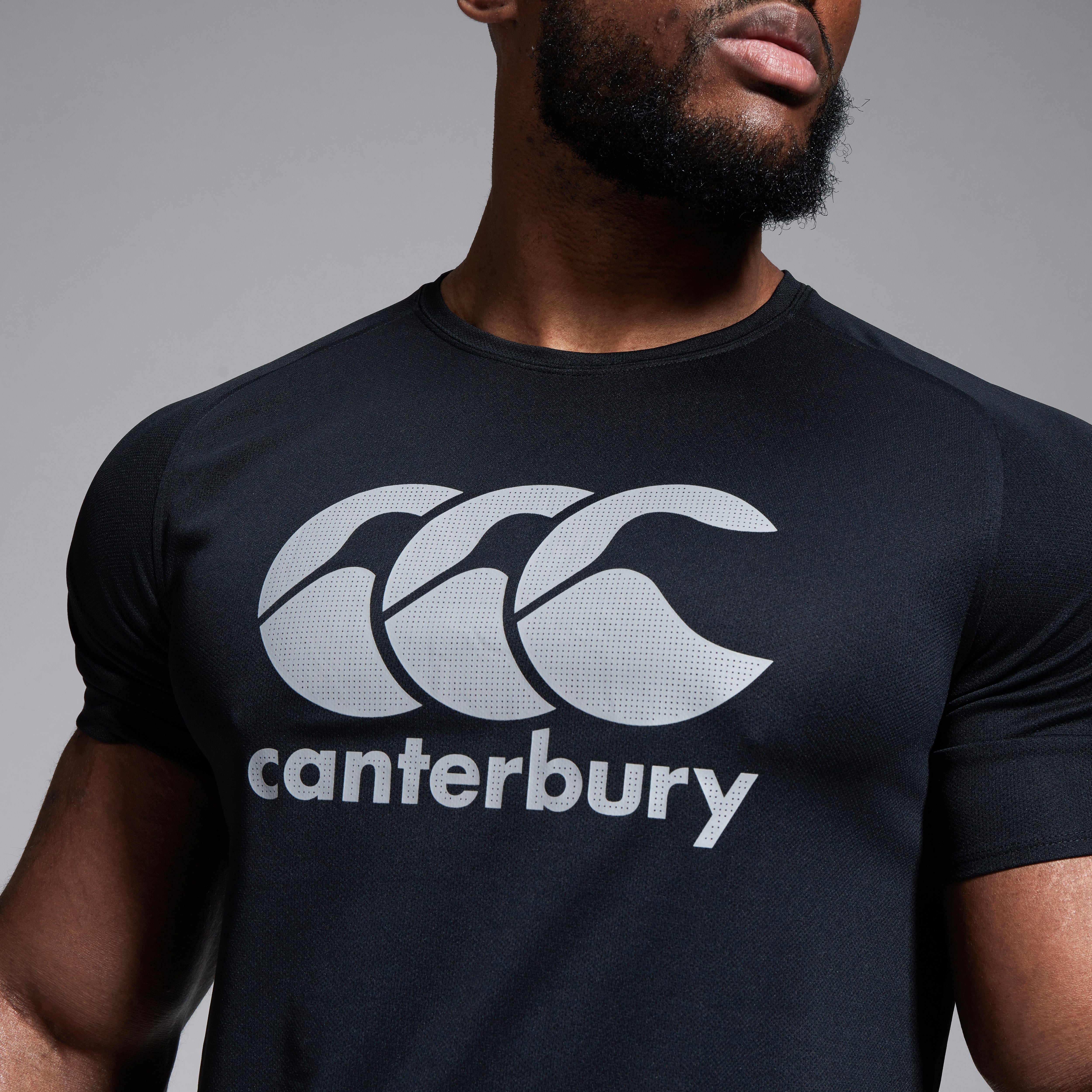 canterbury-core-vapodri-large-logo-tee-uomo-t-shirt-rugby-nera image 5