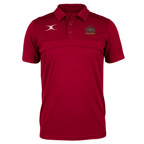 gilbert-rugby-newcastle-staffs-rufc-adulto-polo-photon-bordeaux image 1
