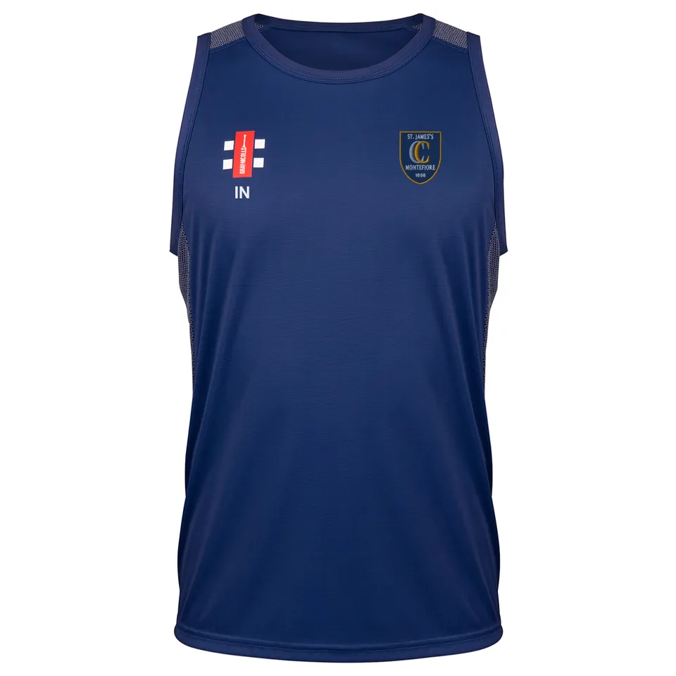 gray-nicolls-st-james-montefiore-senior-pro-performance-vest-navy image 1