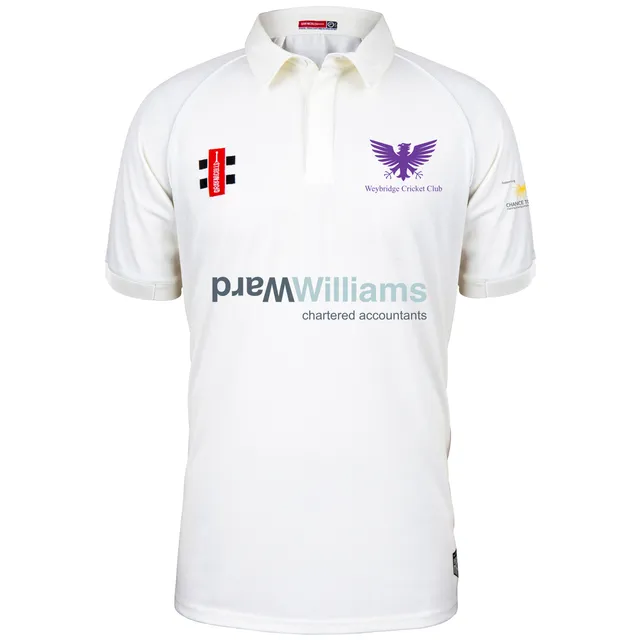 gray-nicolls-matrix-v2-maglia-s-s-senior-weybridge-cc-avorio-maglia-match-cricke image 1