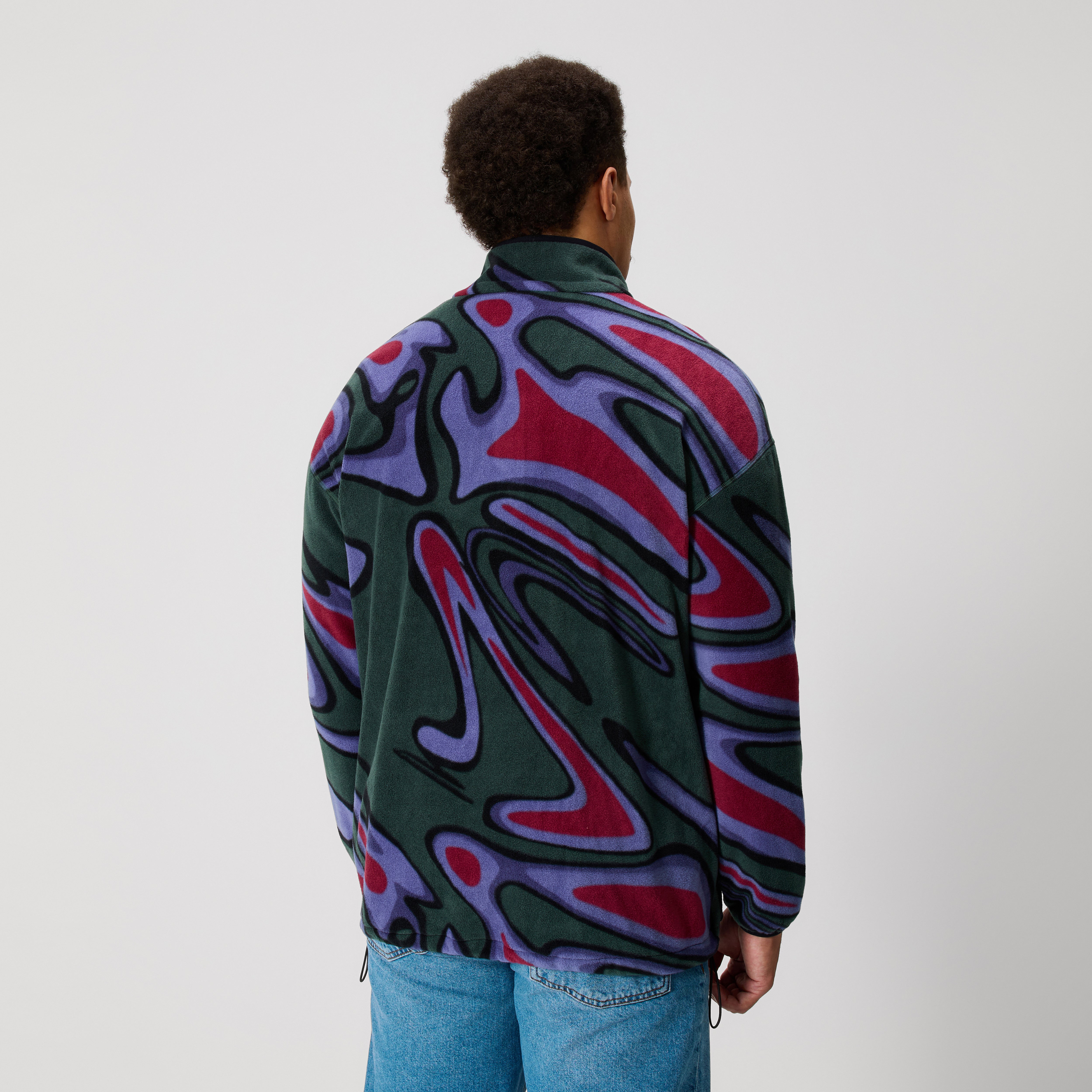 canterbury-ireland-retro-fleece-adulto-unisex-midlayer-verde-viola image 2