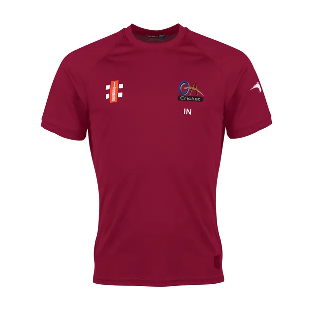 gray-nicolls-matrix-v2-t-shirt-manica-corta-junior-maroon-old-albanian-cc-girl-p image 1
