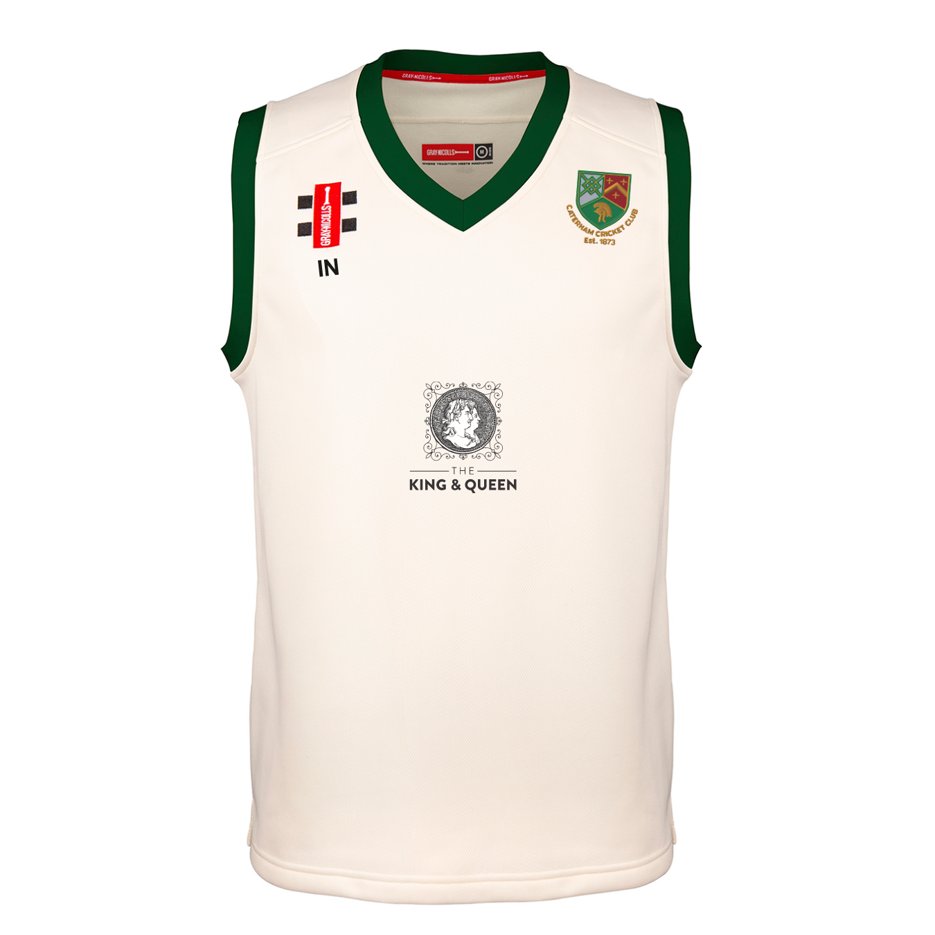 gray-nicolls-caterham-cc-pro-performance-slipover-match-adulto-avorio-verde image 1