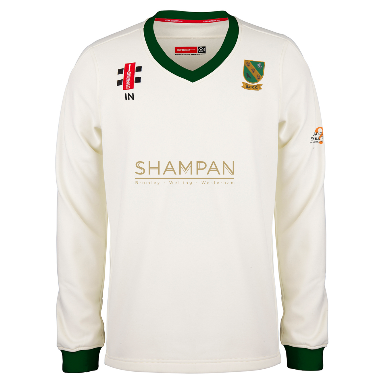 gray-nicolls-pro-performance-maglione-cricket-bambino-bromley-common-cc-avorio-v image 1