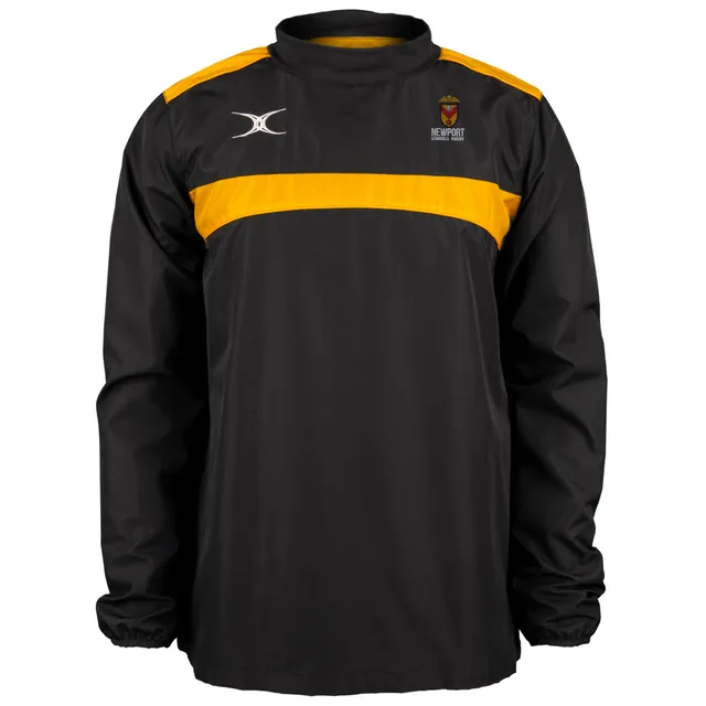 gilbert-rugby-newport-schools-rugby-photon-giacca-warm-up-uomo-nero-oro-senior image 1