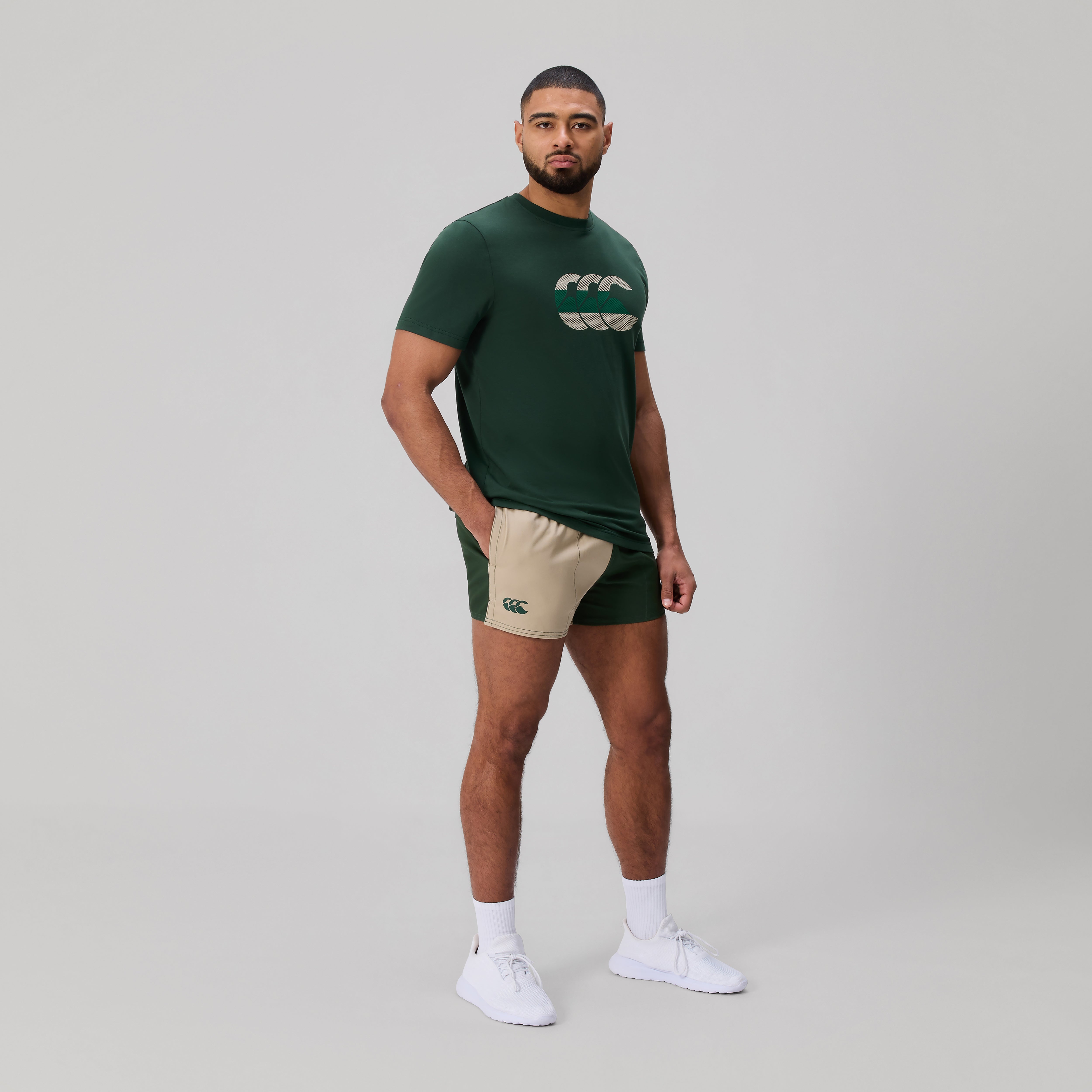 canterbury-fundamentals-harlequin-drill-shorts-green-pantaloncini-uomo image 2