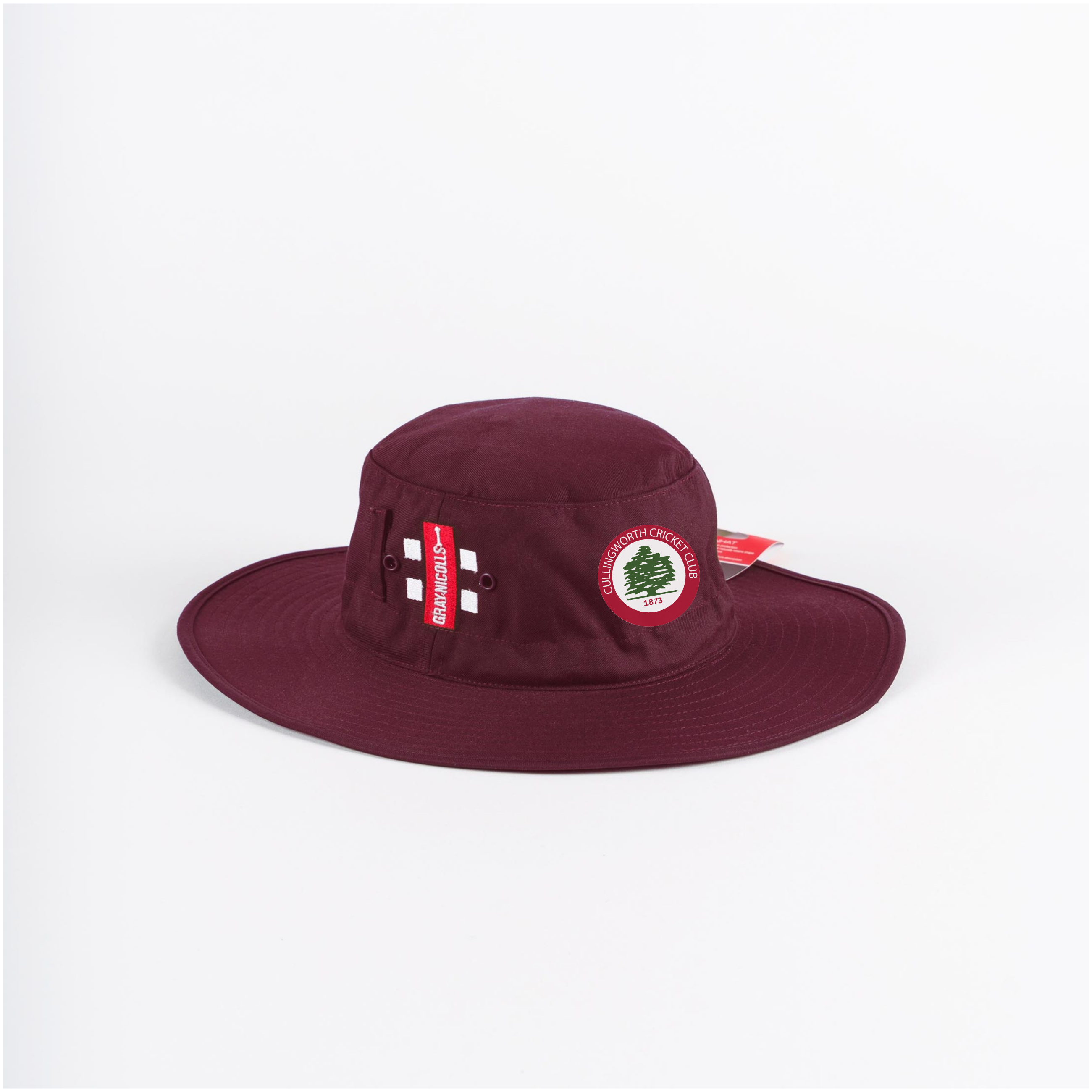 gray-nicolls-cullingworth-cc-cappello-da-sole-senior-marrone-100-cotone-cricket image 1