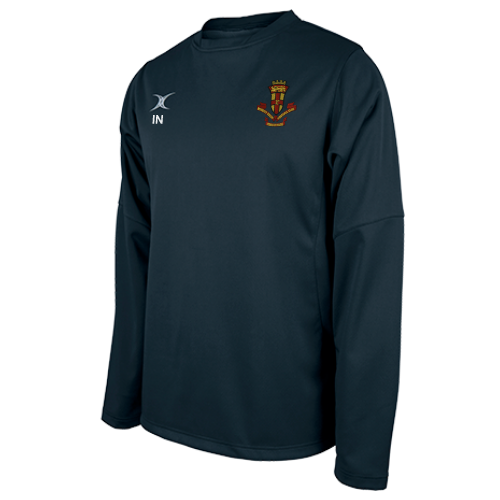 gilbert-rugby-medway-rfc-pro-tech-top-riscaldamento-donna-blu-navy-scuro image 1