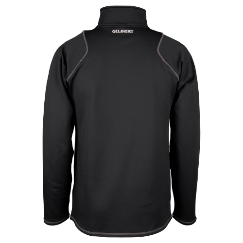 gilbert-rugby-crowthorne-rfc-quest-pile-1-4-zip-uomo-nero-adulto image 2