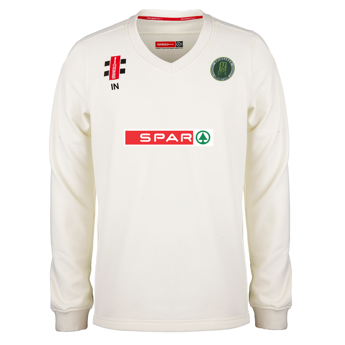 gray-nicolls-pro-performance-maglione-match-senior-grimsargh-cc-avorio image 1