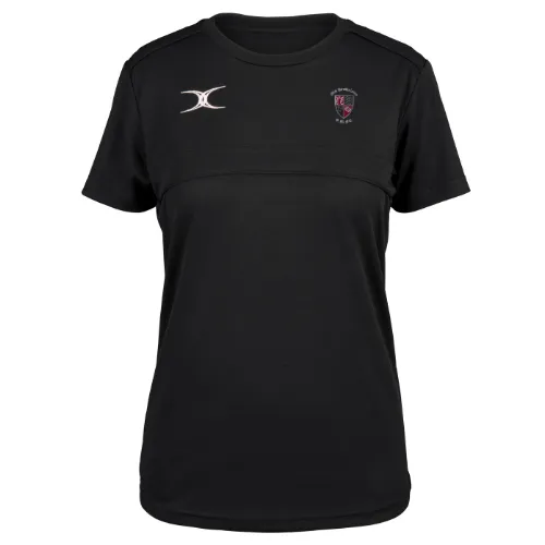 gilbert-rugby-old-brodleians-rufc-photon-ii-t-shirt-rugby-donna-nero-manica-cort image 1