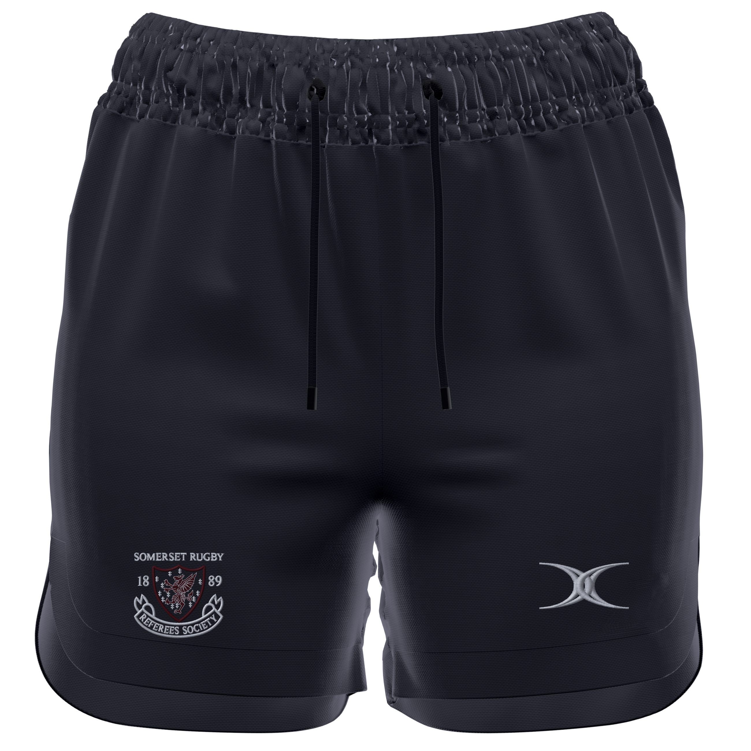 gilbert-rugby-gts-pantaloncini-donna-somerset-rugby-referees-society-nero image 1