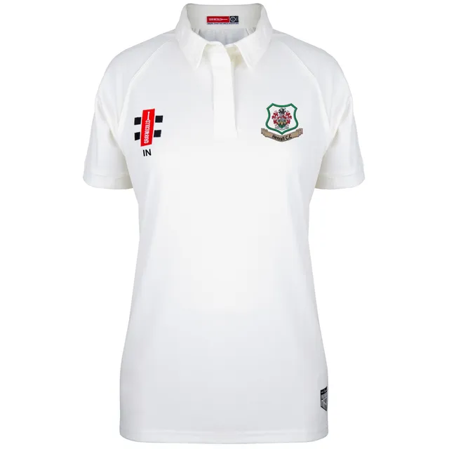 gray-nicolls-matrix-v2-maglia-cricket-manica-corta-donna-hensall-cc-avorio image 1