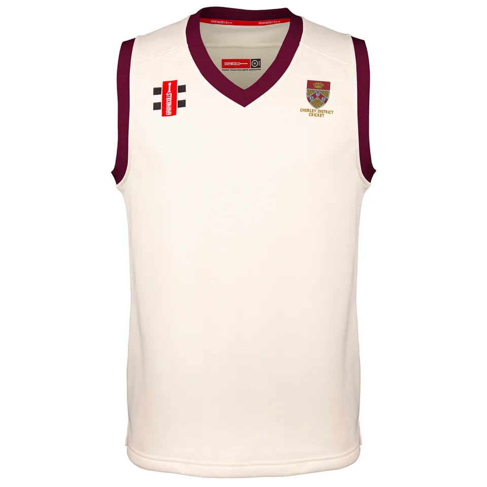 gray-nicolls-pro-performance-slipover-match-senior-chorley-district-cc-ivory-mar image 1