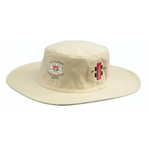 gray-nicolls-gloucestershire-ccc-seniors-cappello-da-sole-cricket-crema image 1