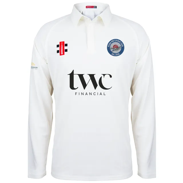 gray-nicolls-kings-hill-cc-matrix-v2-camicia-manica-lunga-senior-avorio image 1