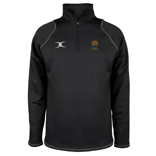 grays-devizes-hockey-club-pile-1-4-zip-quest-uomo-nera image 1