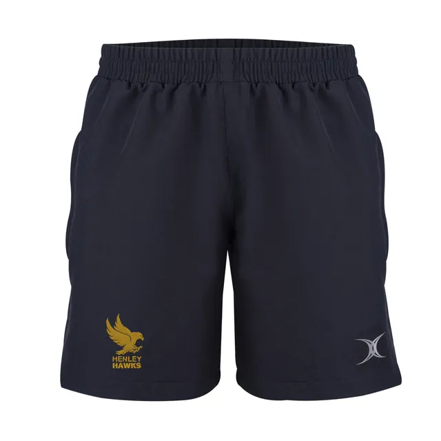 gilbert-rugby-evo-shorts-henley-hawks-unisex-blu-navy-pantaloncini-rugby-4-way-s image 1