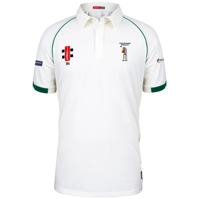 gray-nicolls-great-missenden-pelicans-cc-matrix-v2-maglia-s-s-senior-avorio-verd image 1