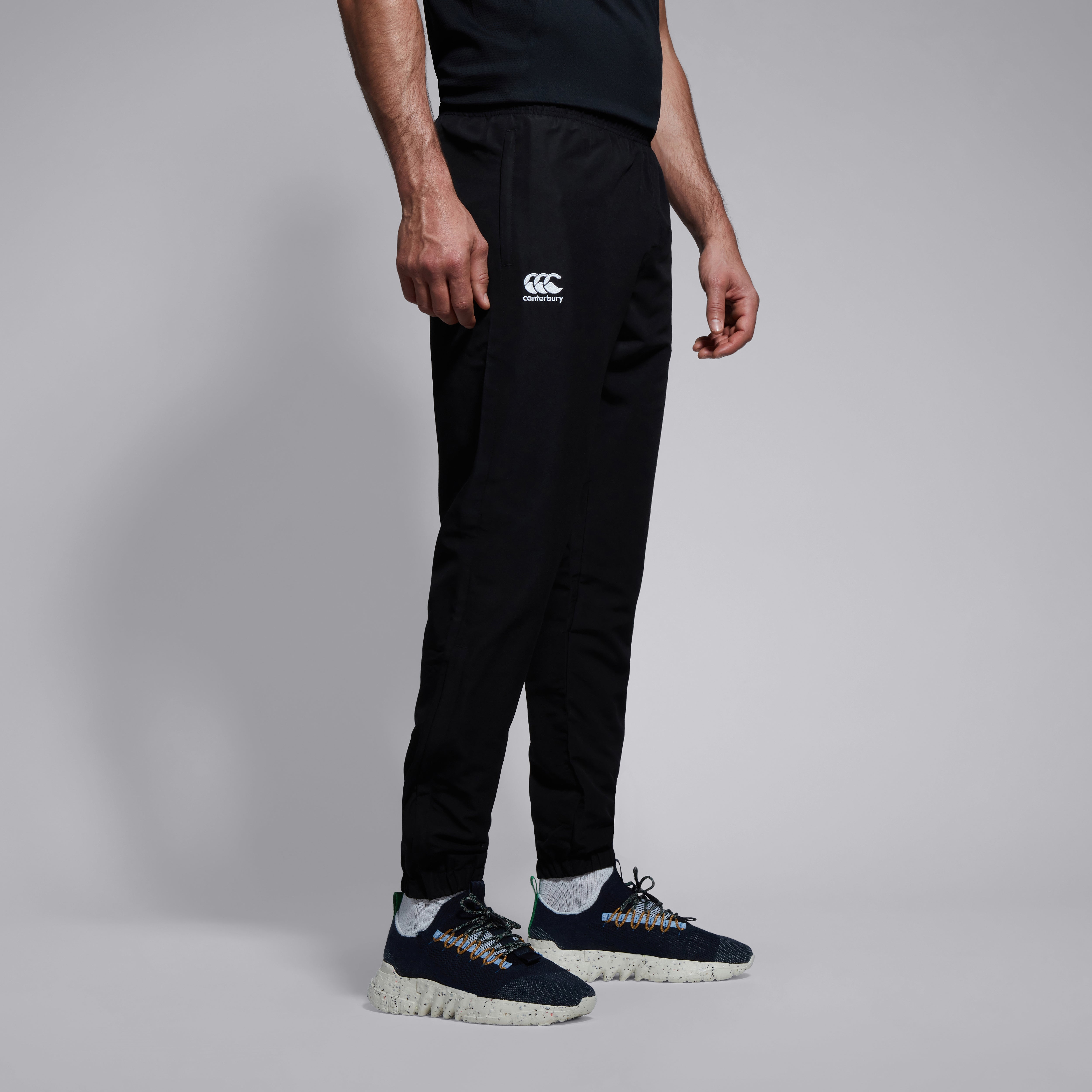 canterbury-club-plain-pantalone-tuta-uomo-nero-vita-affusolata image 2