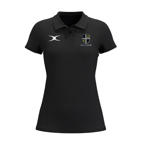 gilbert-rugby-atom-polo-s-s-donna-nera-portsmouth-rfc image 1