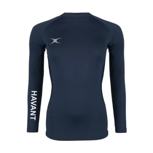 gilbert-rugby-havant-rfc-donna-atomic-ii-top-baselayer-blu-navy-scuro image 1