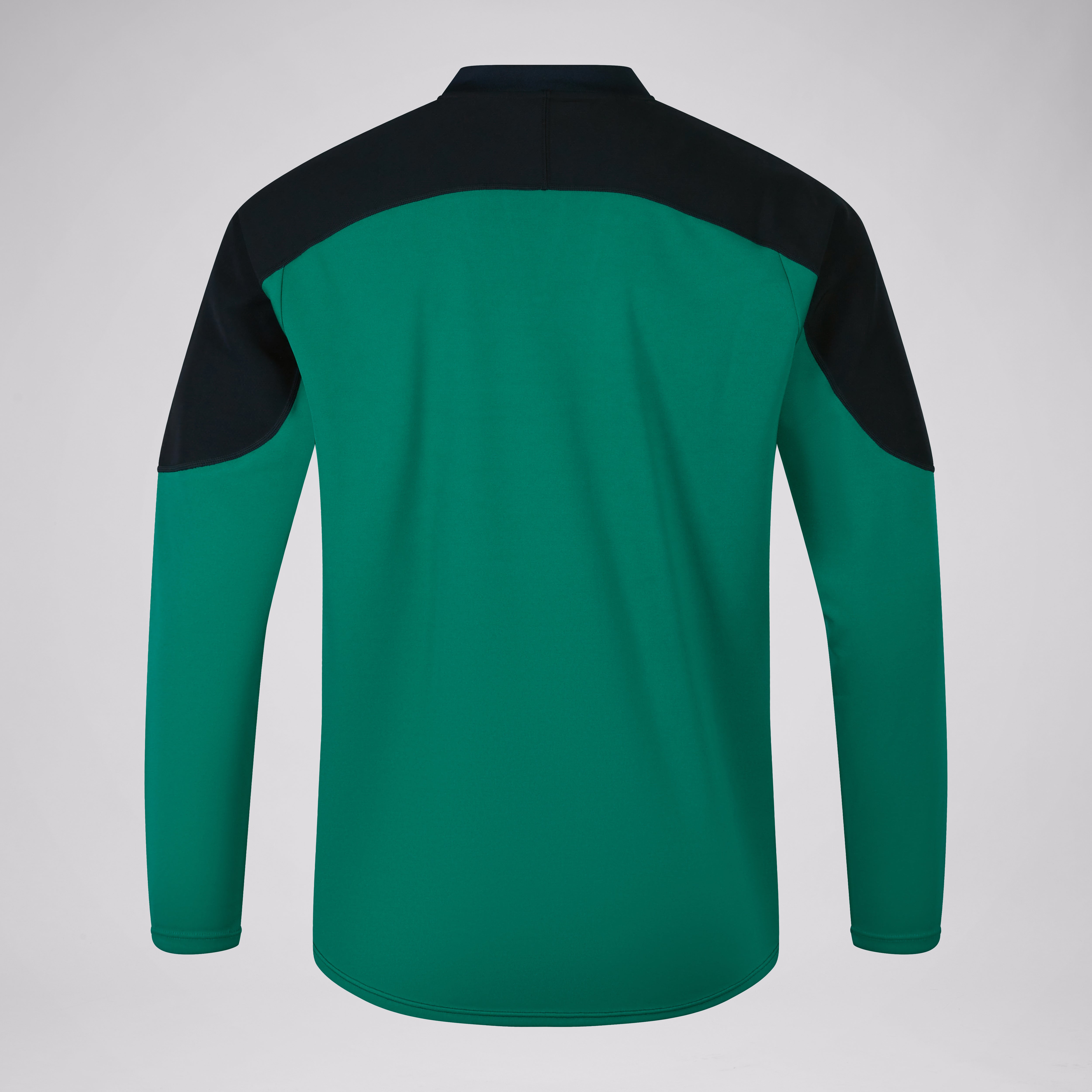 canterbury-ireland-tech-drill-top-uomo-felpa-training-nero-verde image 2