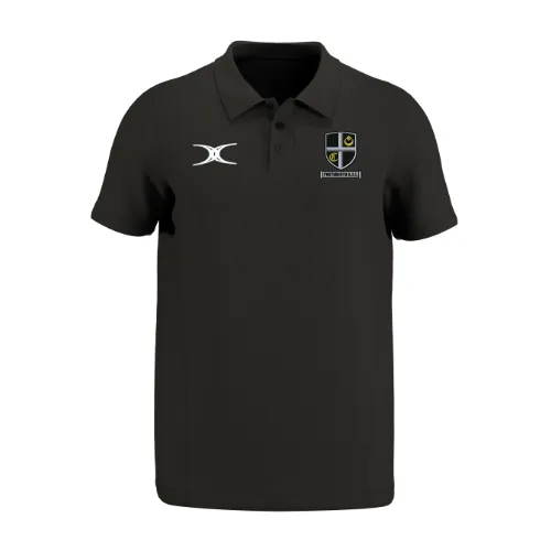 gilbert-rugby-portsmouth-rfc-atom-polo-uomo-manica-corta-senior-nera image 1