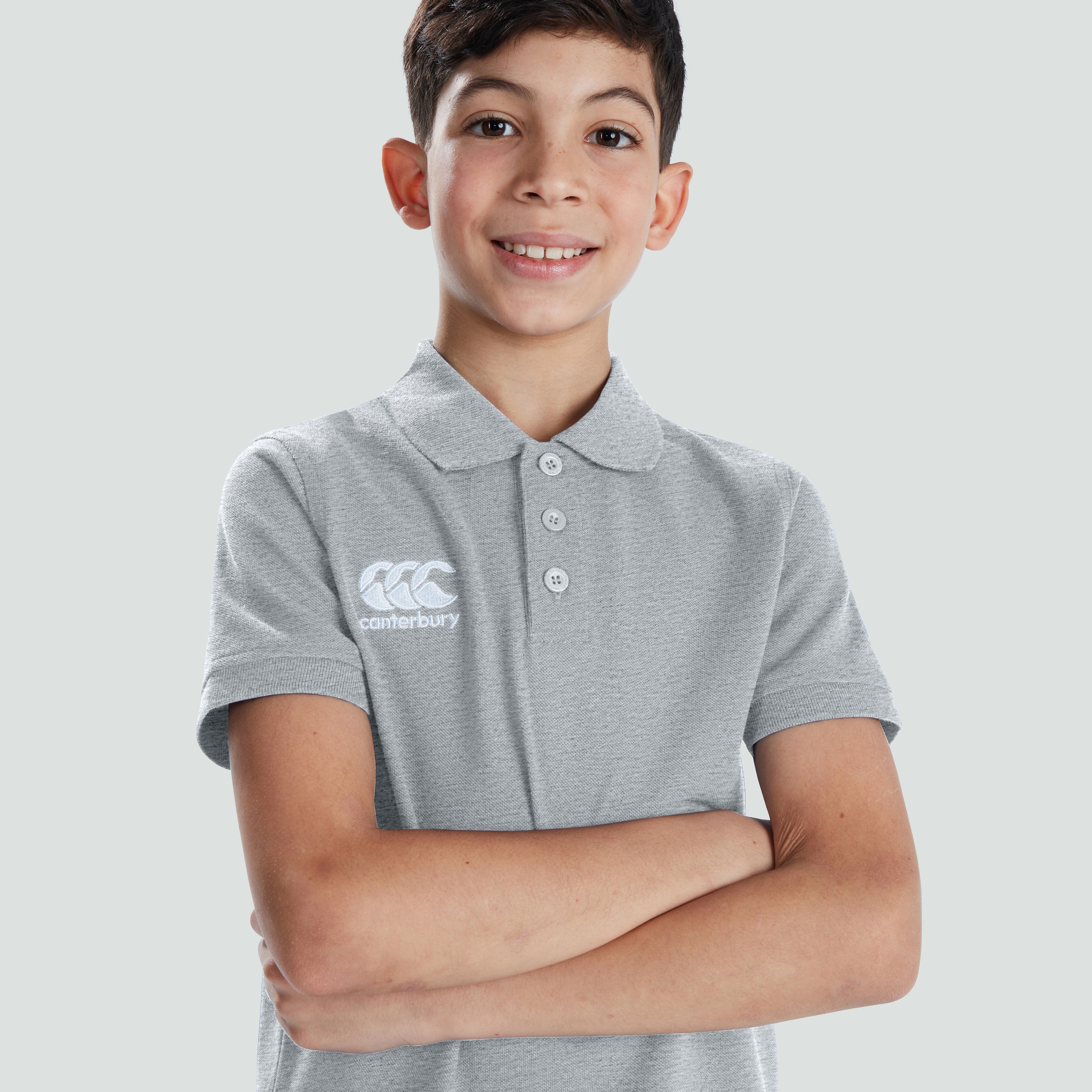 canterbury-waimak-polo-shirt-grigia-junior-unisex image 5