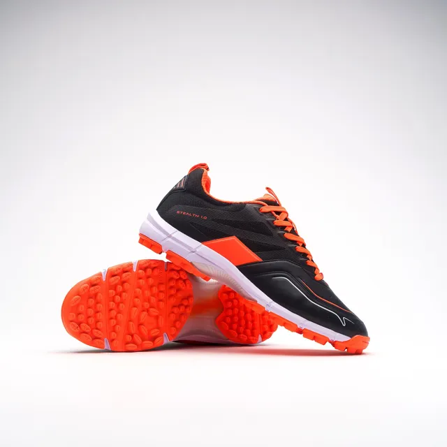 grays-stealth-shoe-scarpe-hockey-nero-arancione image 1