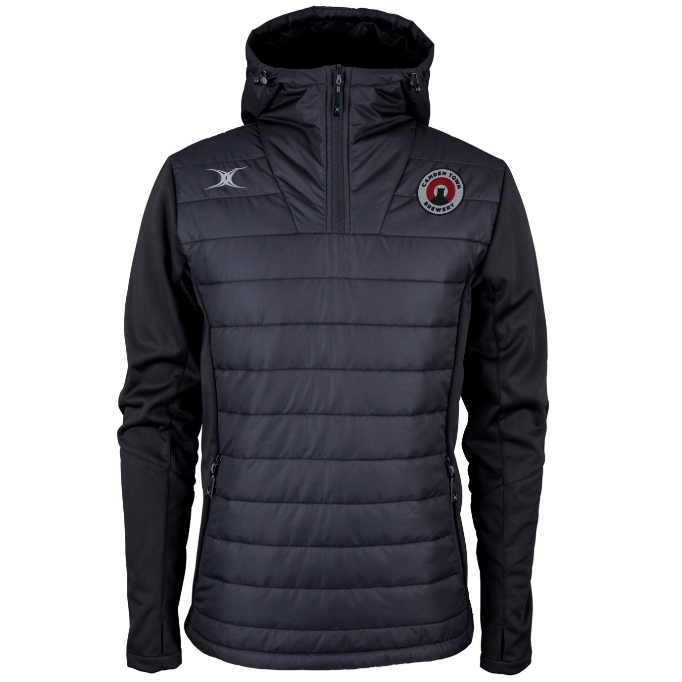 gilbert-rugby-camden-town-brewery-pro-active-giacca-quarter-zip-senior-nero image 1