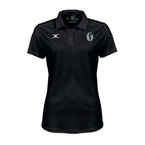 gilbert-rugby-photon-ii-polo-donna-manica-corta-nera-rugga-coffee image 2