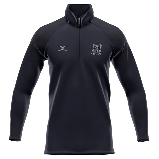 gilbert-rugby-gts-1-4-zip-fleece-senior-lydney-rfc-nero image 1