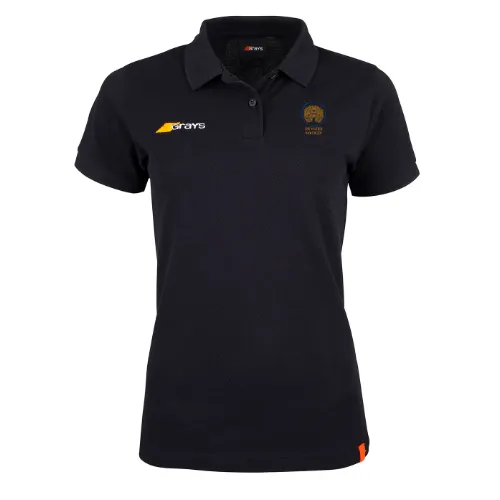 grays-devizes-hockey-club-tangent-polo-donna-nero-polo-casual-in-cotone-organico image 1