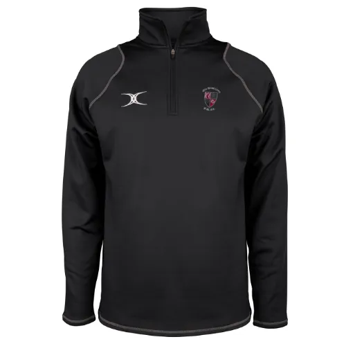gilbert-rugby-old-brodleians-rufc-quest-pile-bambino-1-4-zip-senza-iniziali image 1