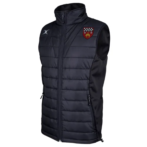 gilbert-rugby-skipton-rfc-pro-gilet-body-warmer-adulto-nero image 1