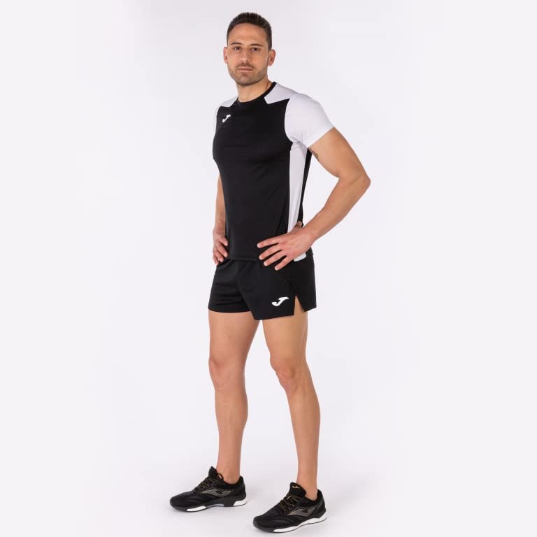 joma-record-ii-t-shirt-a-manica-corta-nera-bianca-uomo image 7