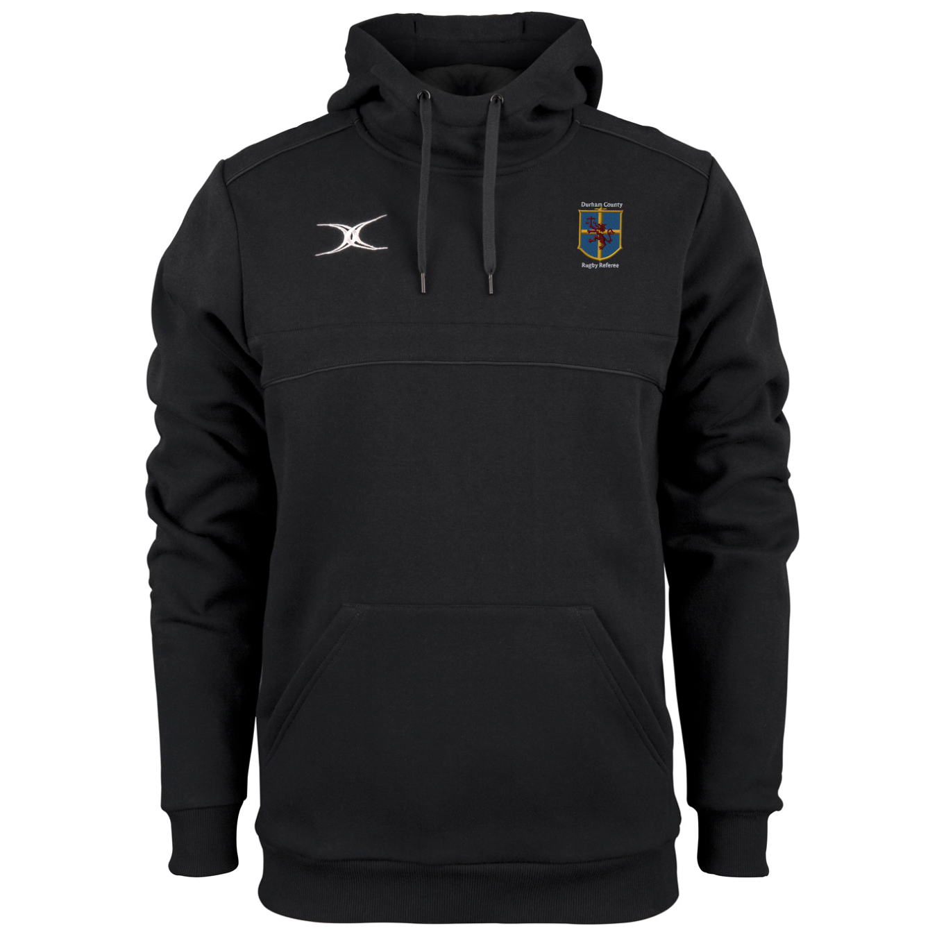 gilbert-rugby-durham-county-referee-senior-photon-felpa-con-cappuccio-uomo-nero image 1