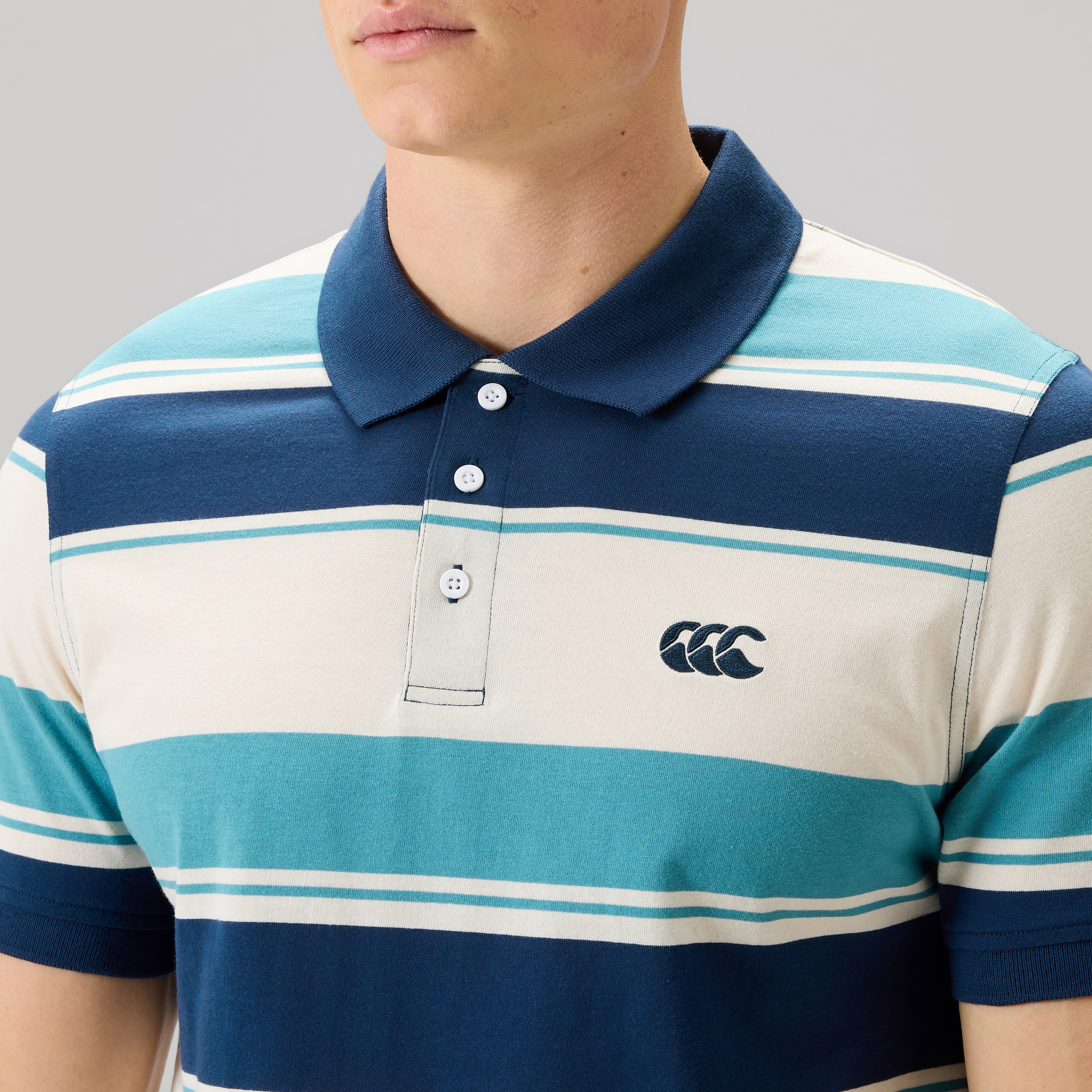 canterbury-fundamentals-stripe-polo-uomo-blu-a-maniche-corte image 7