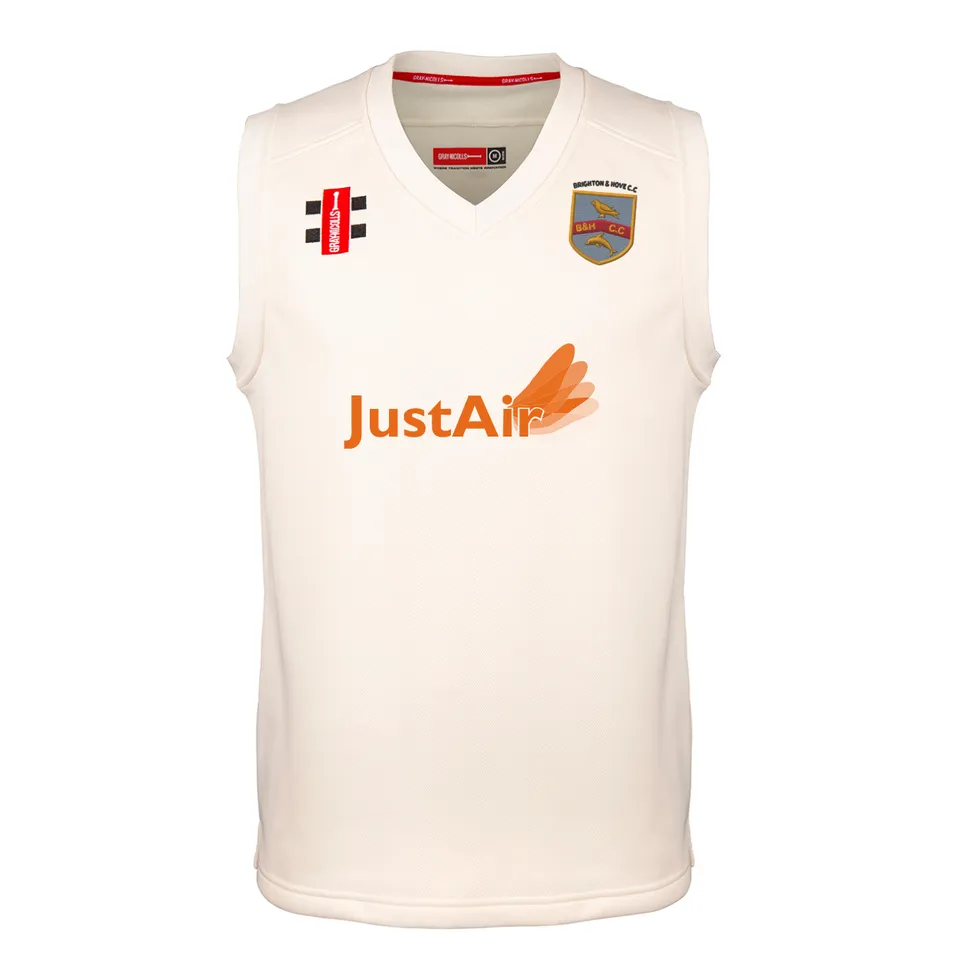gray-nicolls-brighton-hove-cc-bambino-slipover-match-pro-performance-avorio image 1