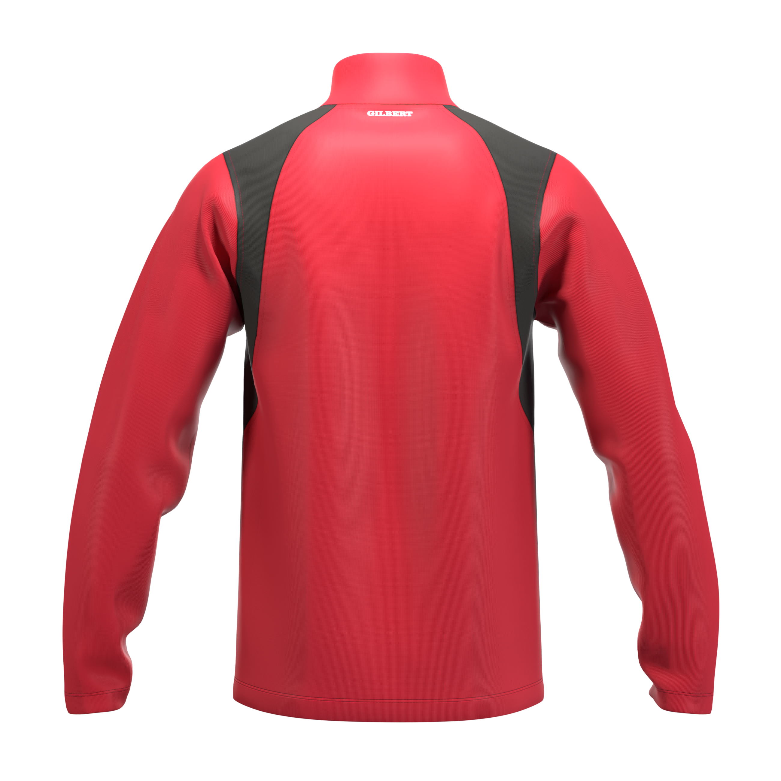 gilbert-rugby-army-rugby-union-atom-felpa-1-4-zip-senior-rosso-nero image 2