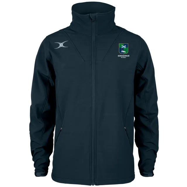 gilbert-rugby-pro-giacca-softshell-full-zip-adulto-boroughmuir-blu-navy-scuro image 1