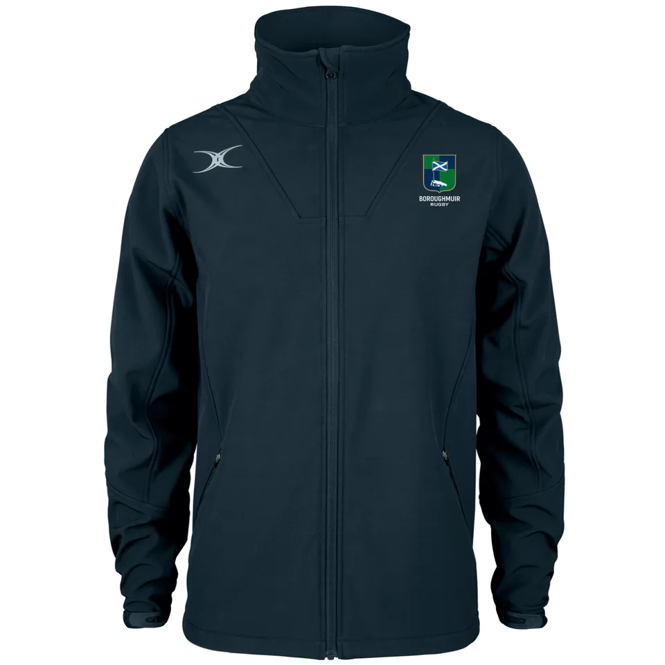 gilbert-rugby-pro-giacca-softshell-full-zip-adulto-boroughmuir-blu-navy-scuro image 1