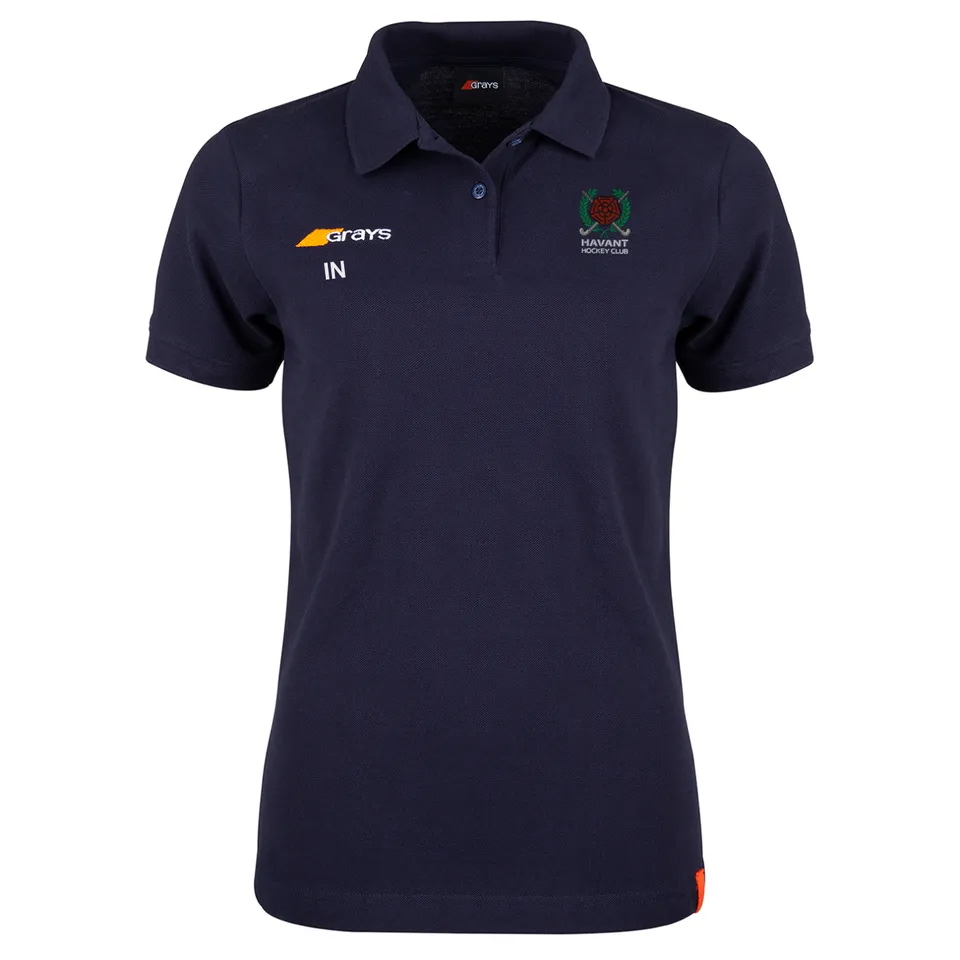 grays-havant-hc-donna-polo-tangent-blu-navy-cotone-organico-ladies image 1