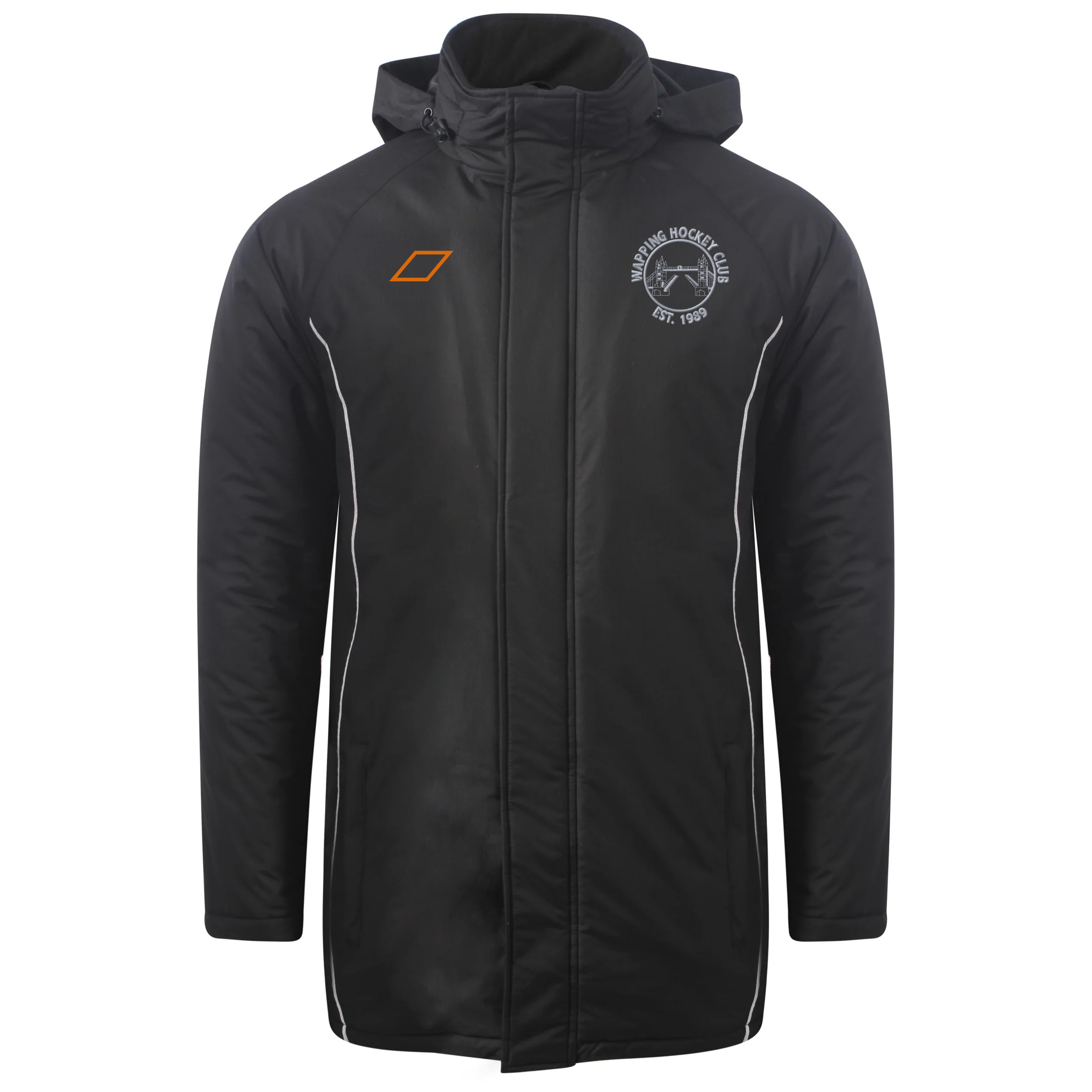 grays-wapping-hc-stadium-jacket-senior-nero-argento image 2